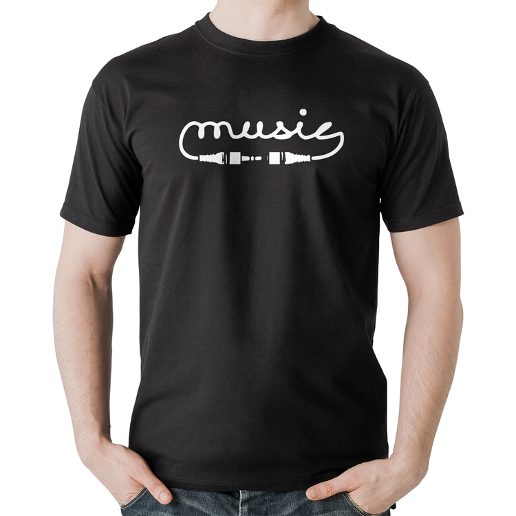 Camiseta Algodão Music Plug