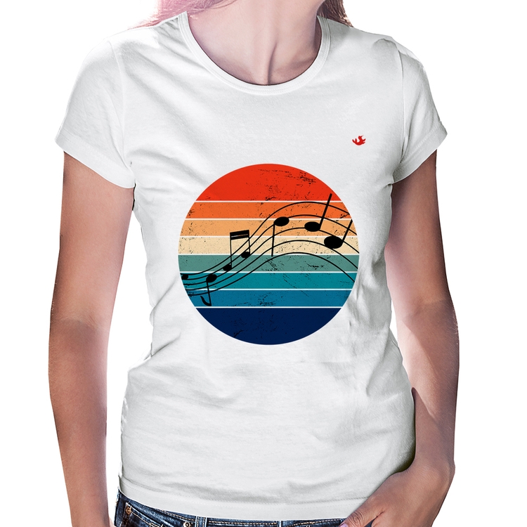 Baby Look Música Vintage Sunset