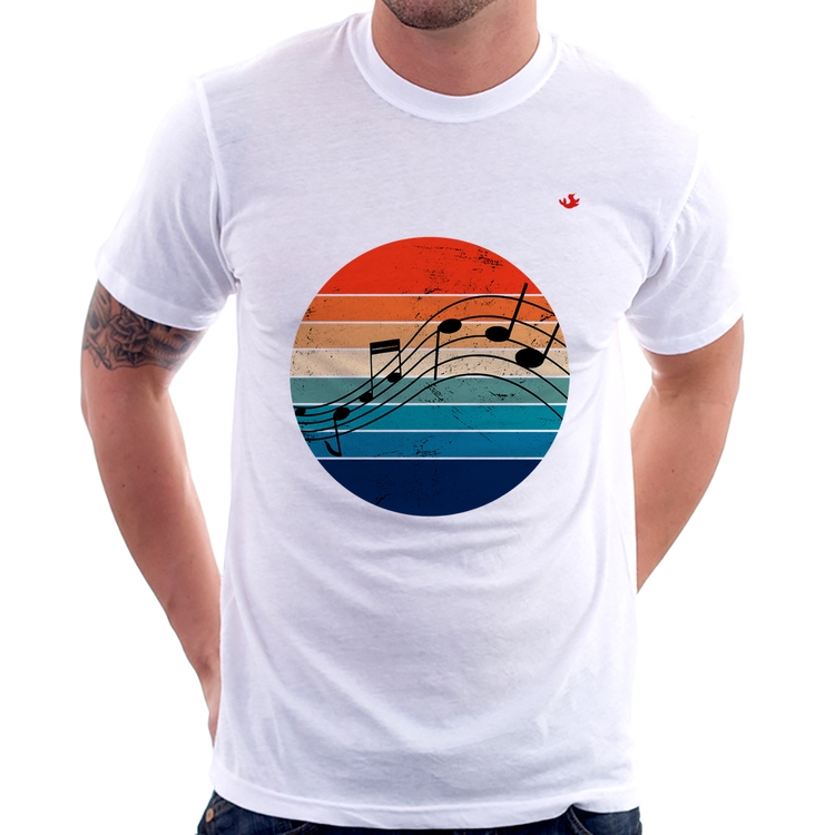 Camiseta Música Vintage Sunset