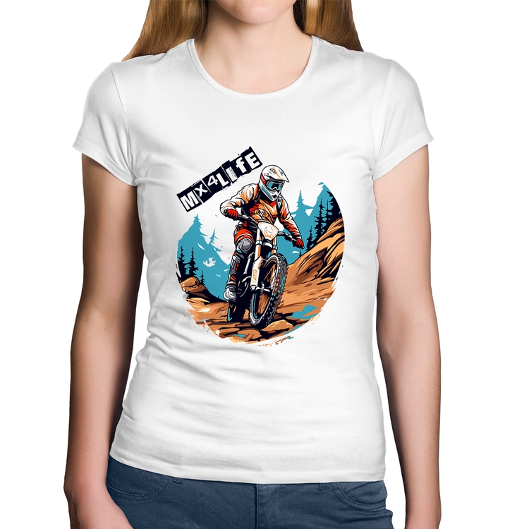 Baby Look Algodão MX4Life - Branca