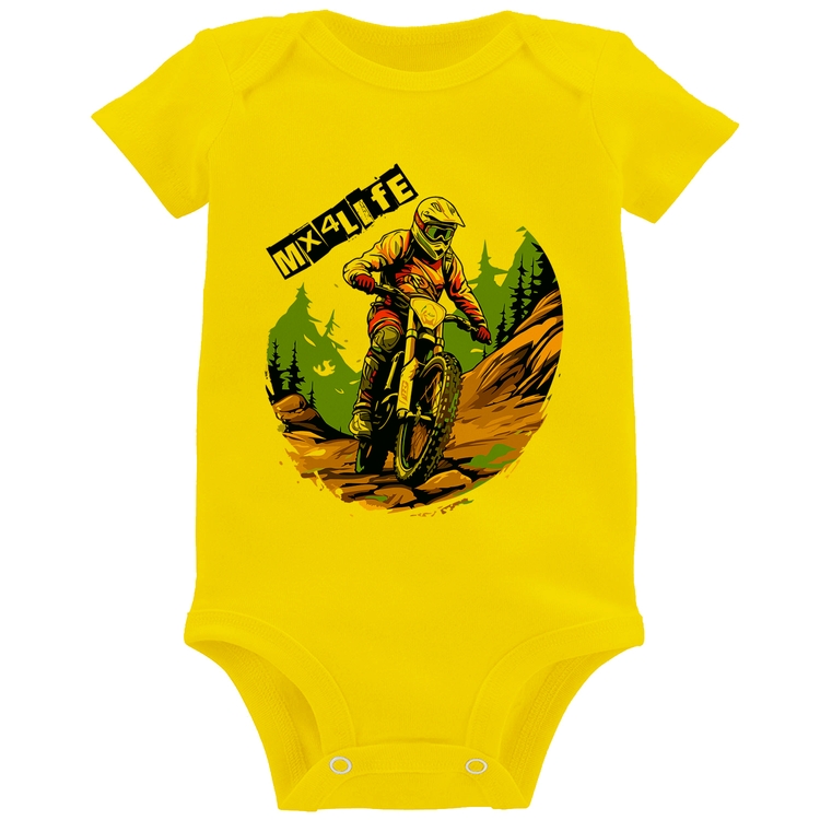 Body Bebê MX4Life - Amarelo