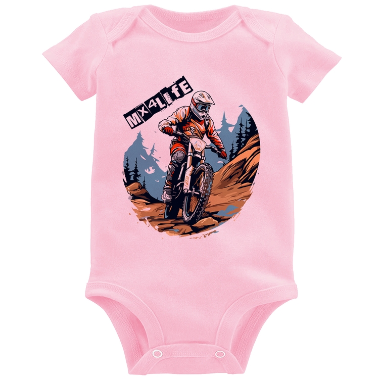 Body Bebê MX4Life - Rosa Bebê