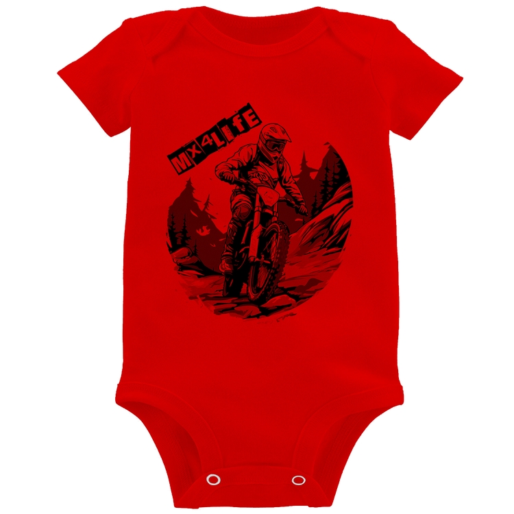Body Bebê MX4Life - Vermelho