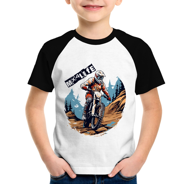 Camiseta Raglan Infantil MX4Life