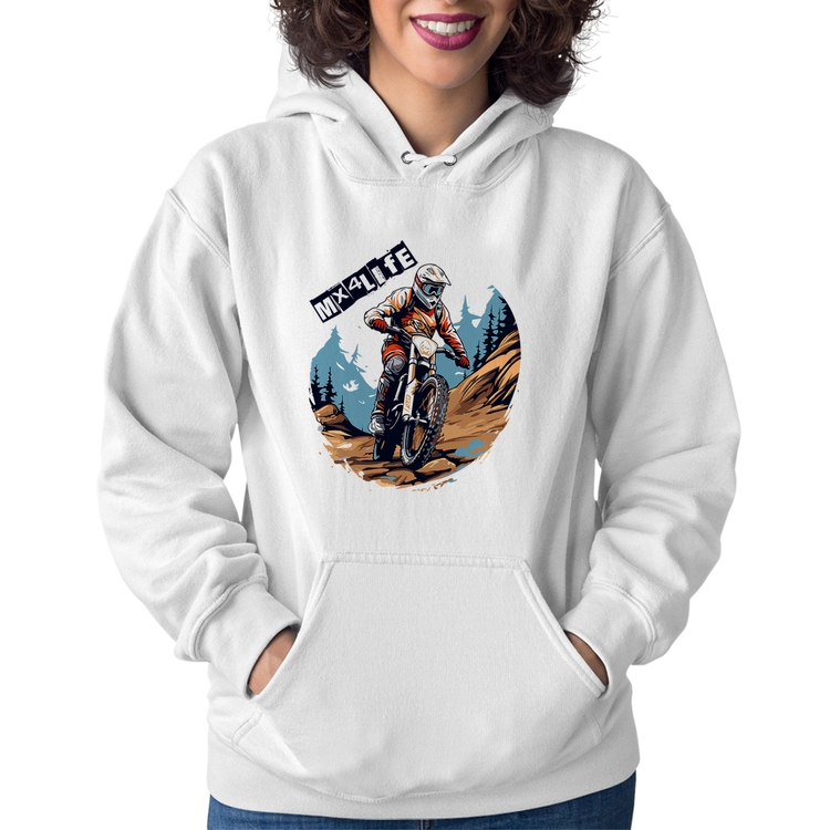 Moletom Feminino MX4Life - Branco