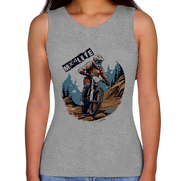 Regata Feminina MX4Life - Cinza