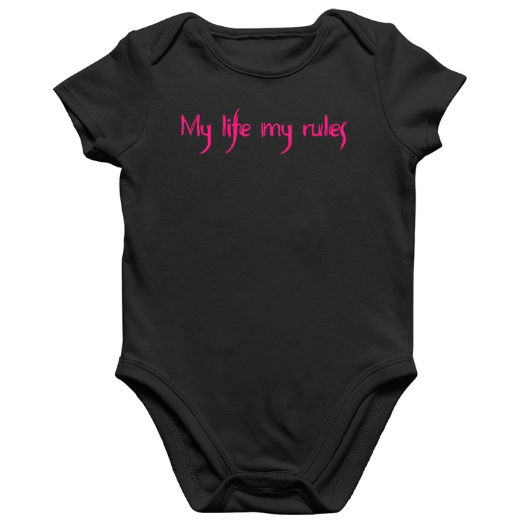 Body Bebê Algodão My Life My Rules