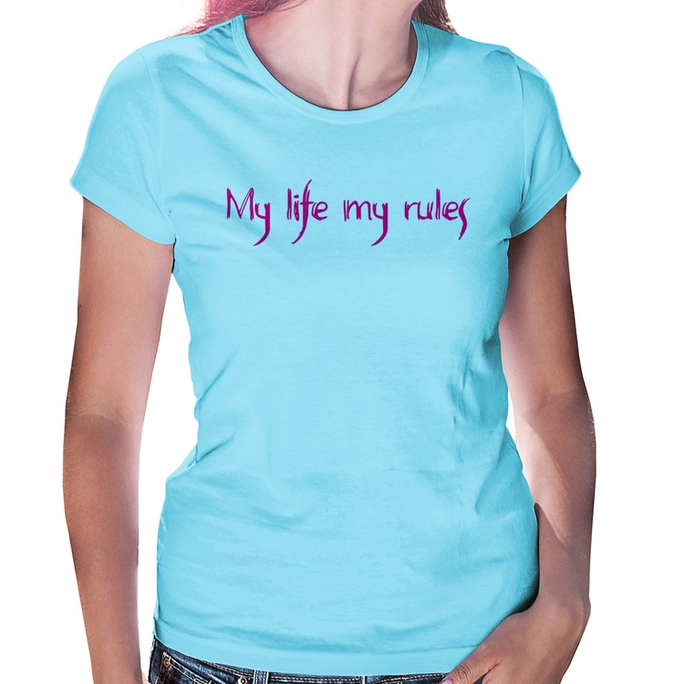 Baby Look My Life My Rules - Azul Bebê