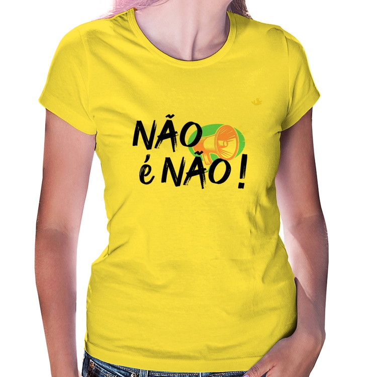 Baby Look Não é Não! - Amarela