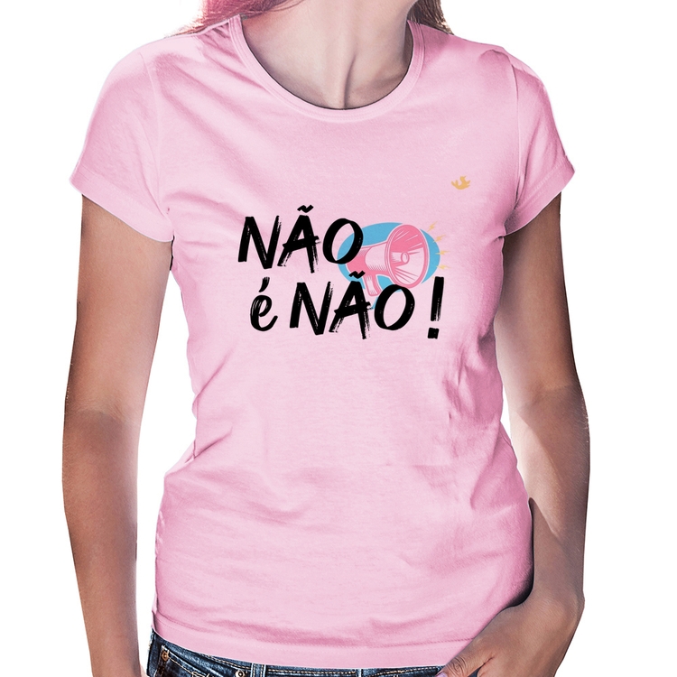 Baby Look Não é Não! - Rosa Bebê