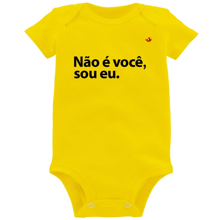 Body Bebê Não é você, sou eu - Amarelo