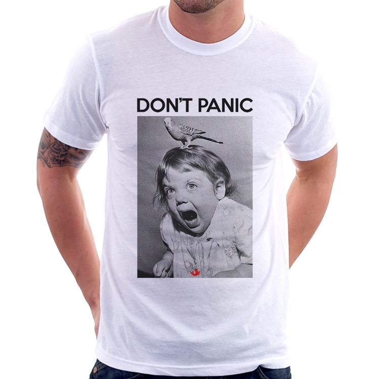 Camiseta Não entre em pânico