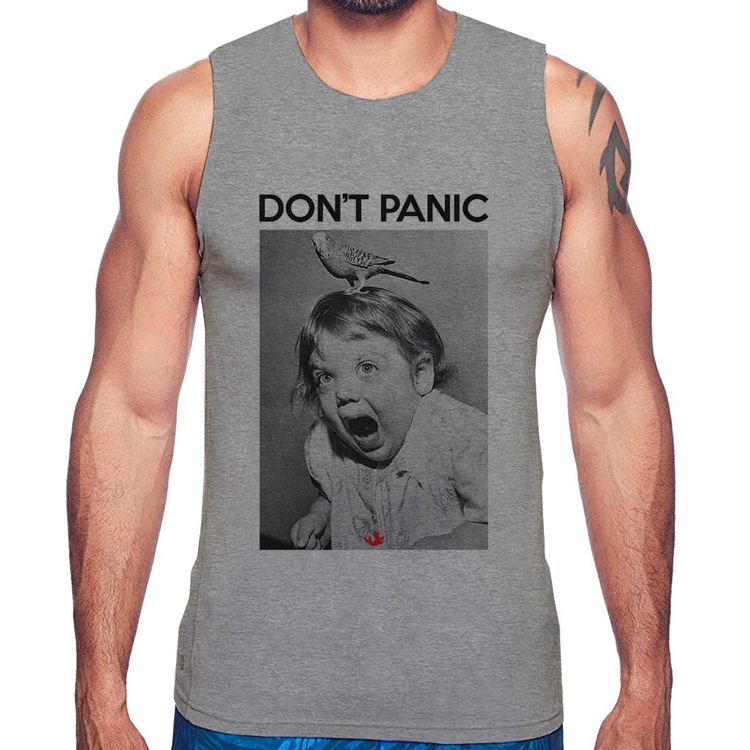 Regata Não entre em pânico - Cinza