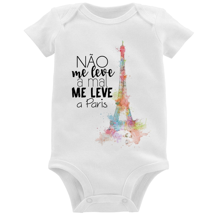 Body Bebê Não me leve a mal, me leve a Paris