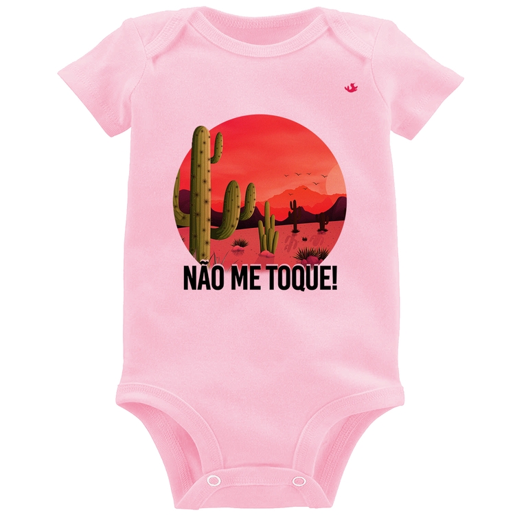 Body Bebê Não me toque! - Rosa Bebê