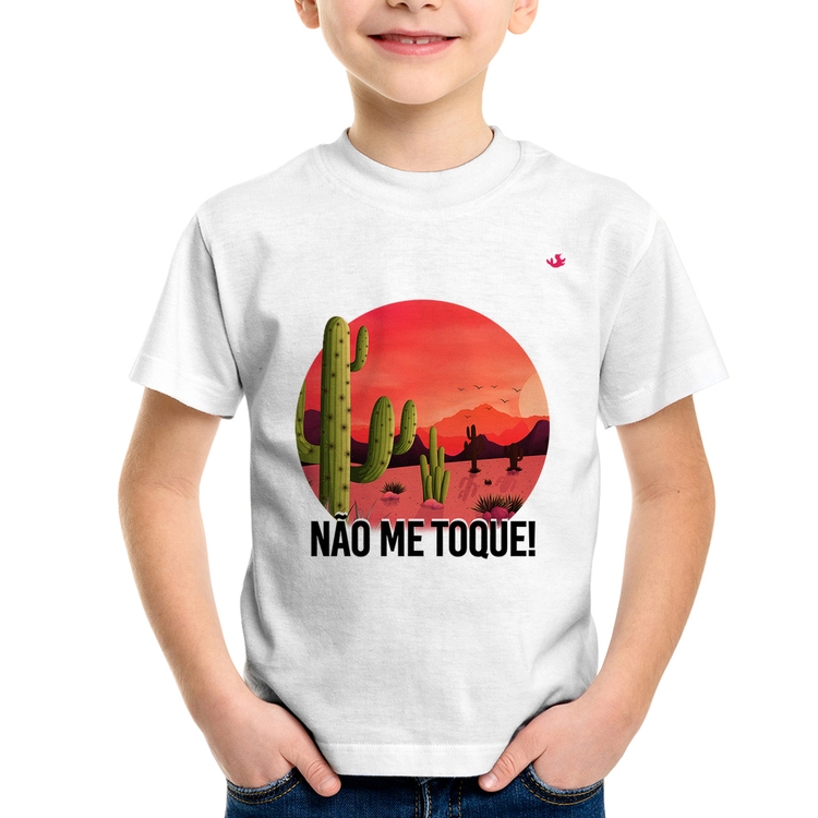 Camiseta Infantil Não me toque!