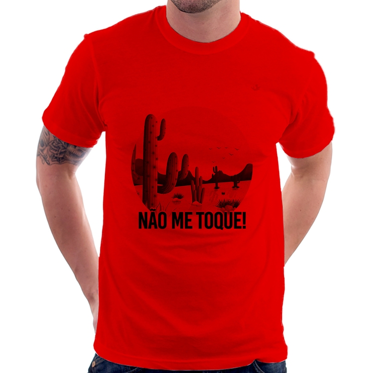 Camiseta Não me toque! - Vermelha