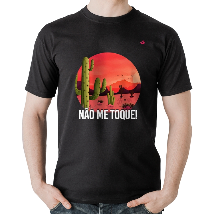 Camiseta Algodão Não me toque!