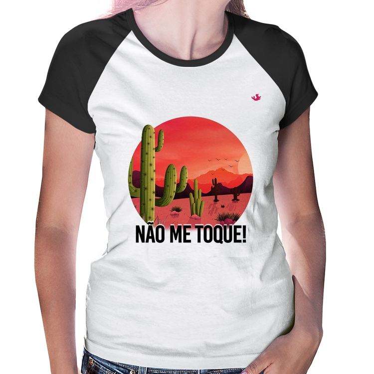 Baby Look Raglan Não me toque!