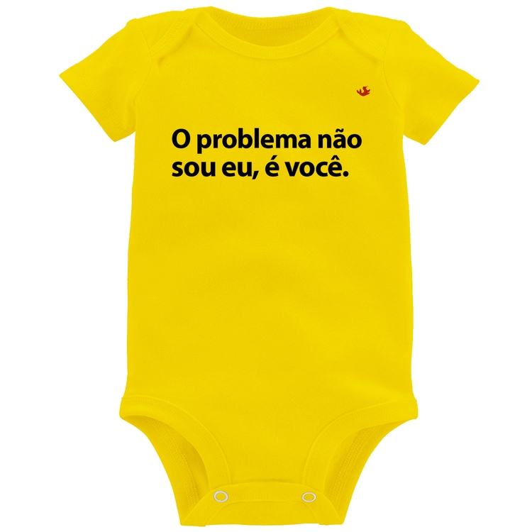 Body Bebê Não sou eu, é você - Amarelo