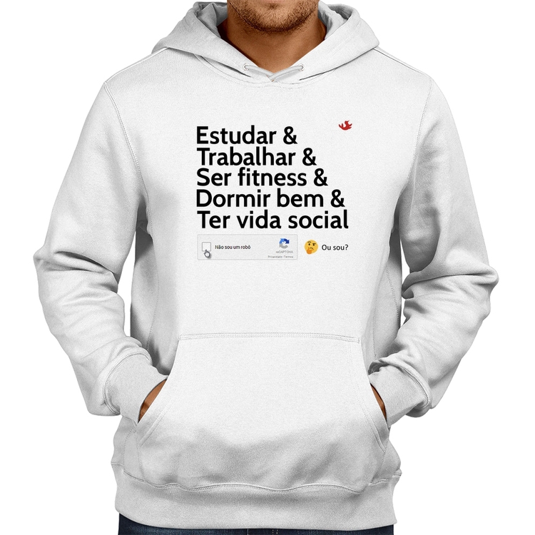 Moletom Não sou um robô... ou sou? - Branco