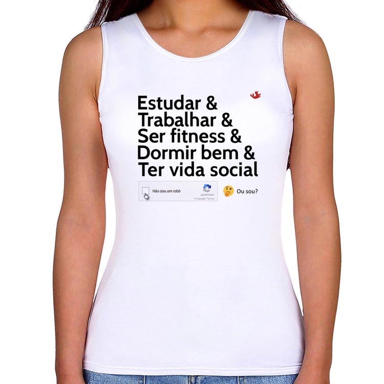 Regata Feminina Não sou um robô... ou sou?