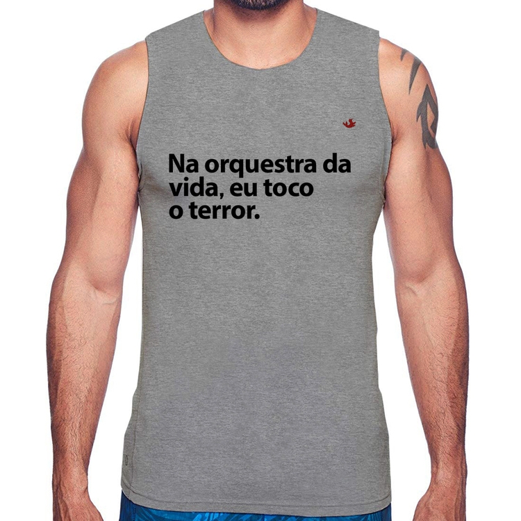 Regata Na orquestra da vida eu toco o terror - Cinza