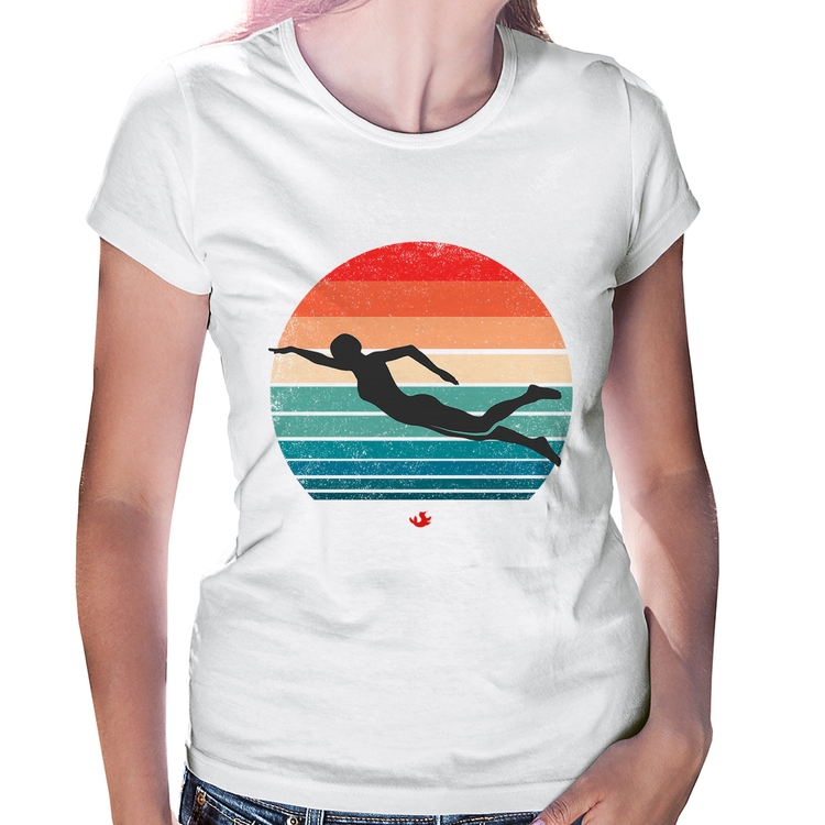 Baby Look Nadadora Vintage Sunset