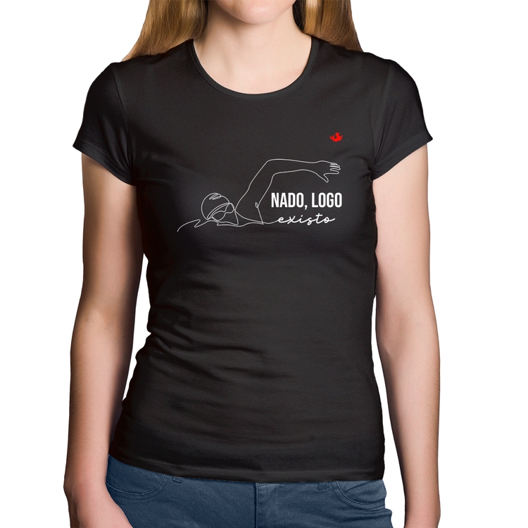 Baby Look Algodão Nado, logo existo