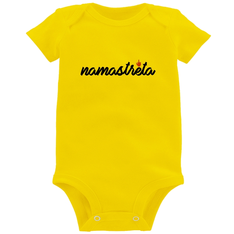 Body Bebê namastreta - Amarelo