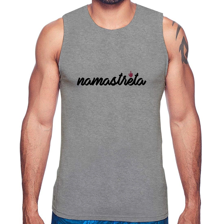 Regata namastreta - Cinza