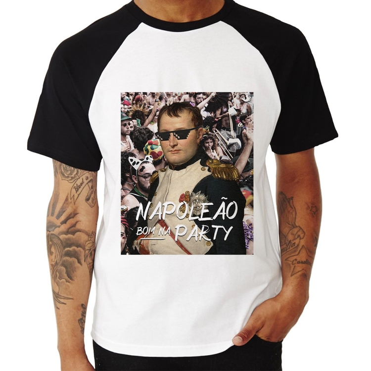Camiseta Raglan Napoleão bom na party