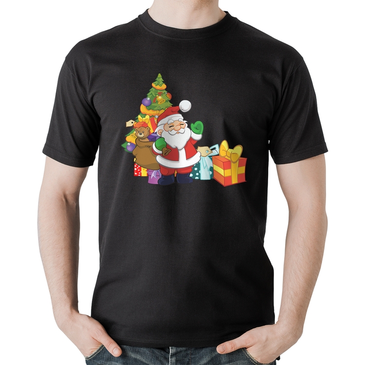 Camiseta Algodão Natal Papai Noel