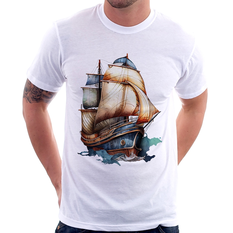 Camiseta Navio Vintage