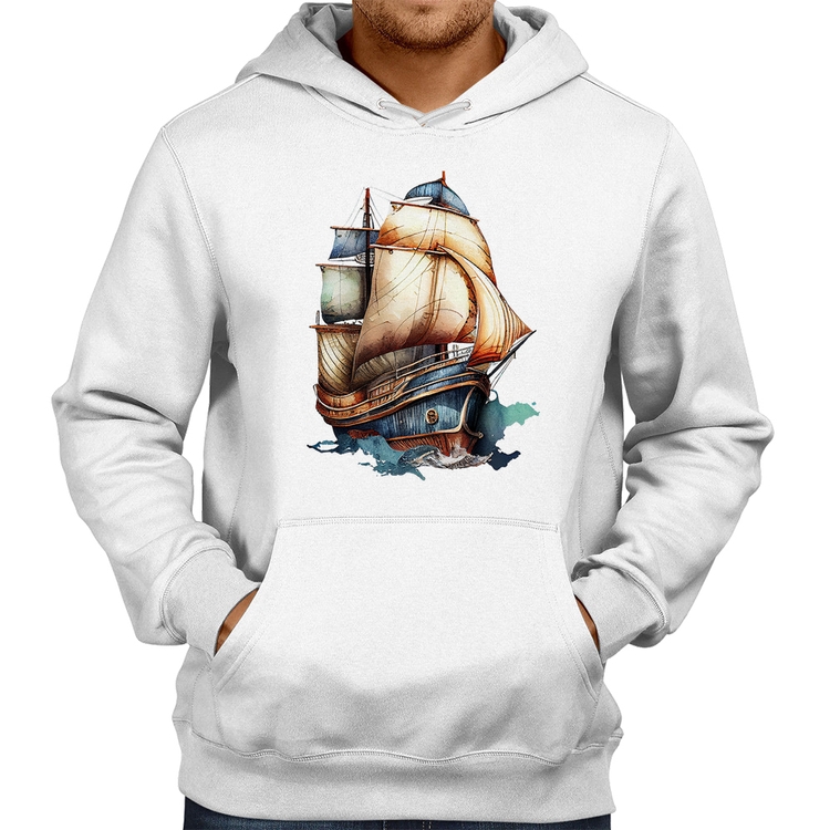 Moletom Navio Vintage - Branco