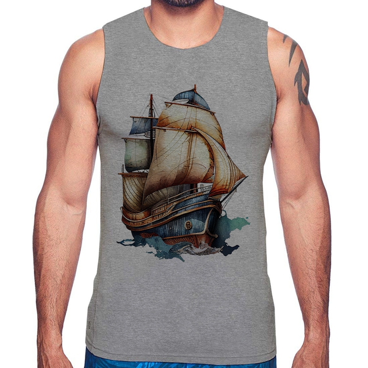 Regata Navio Vintage - Cinza