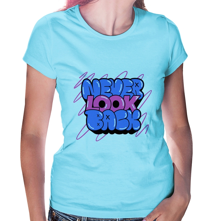 Baby Look Never look back - Azul Bebê