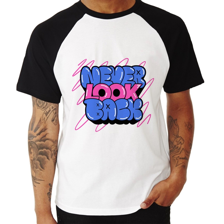 Camiseta Raglan Never look back