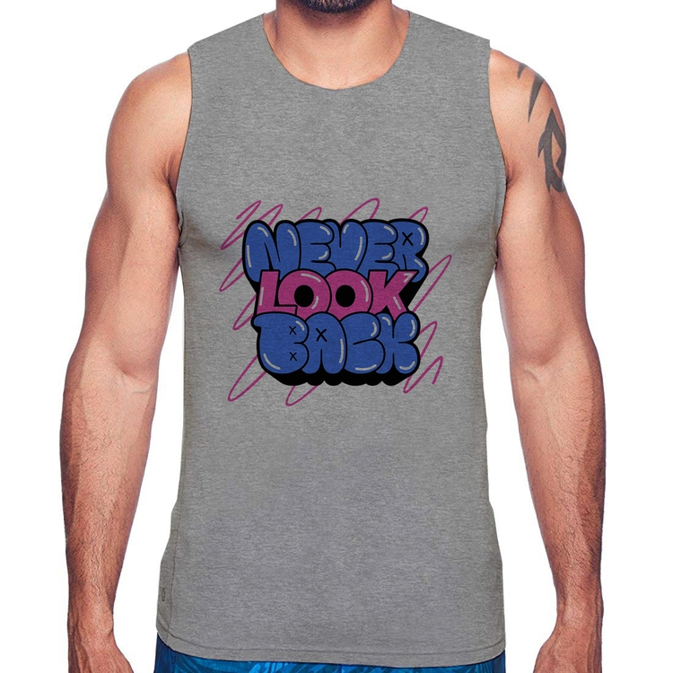 Regata Never look back - Cinza