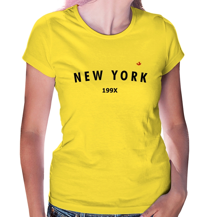 Baby Look New York 199X - Amarela
