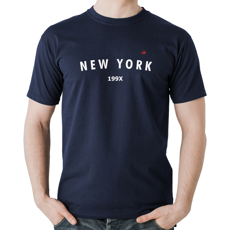 Camiseta Algodão New York 199X - Marinho