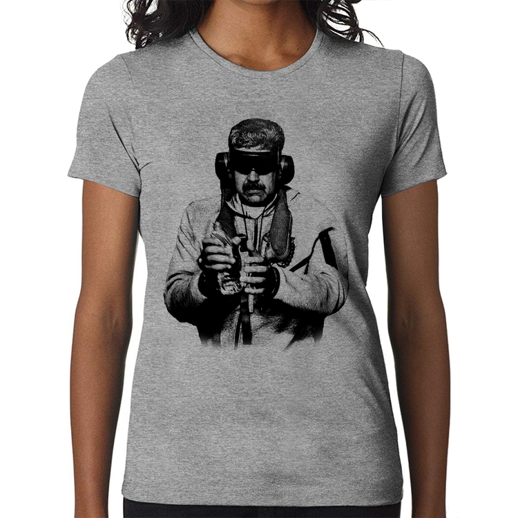 Baby Look Nicolás Maduro Preso - Cinza