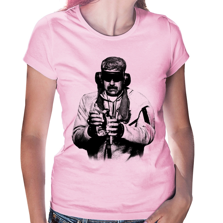 Baby Look Nicolás Maduro Preso - Rosa Bebê