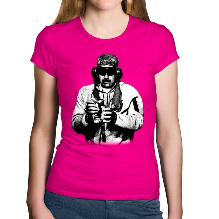 Baby Look Algodão Nicolás Maduro Preso - Rosa