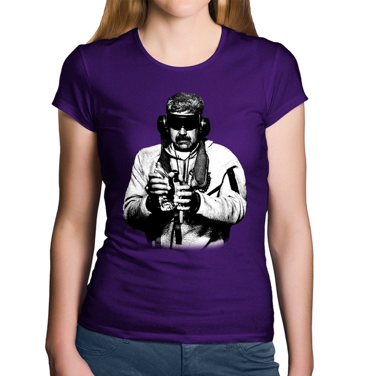 Baby Look Algodão Nicolás Maduro Preso - Roxa