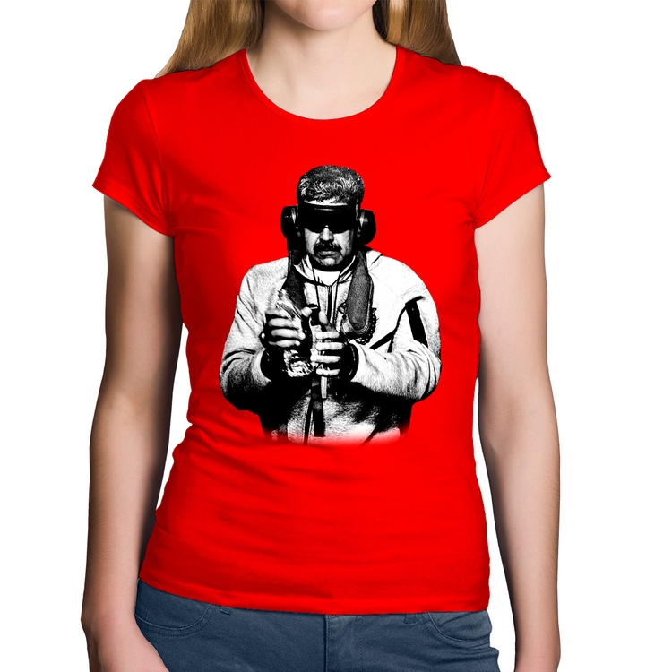 Baby Look Algodão Nicolás Maduro Preso - Vermelha