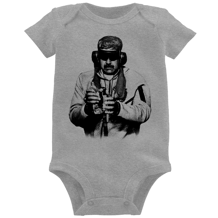 Body Bebê Nicolás Maduro Preso - Cinza
