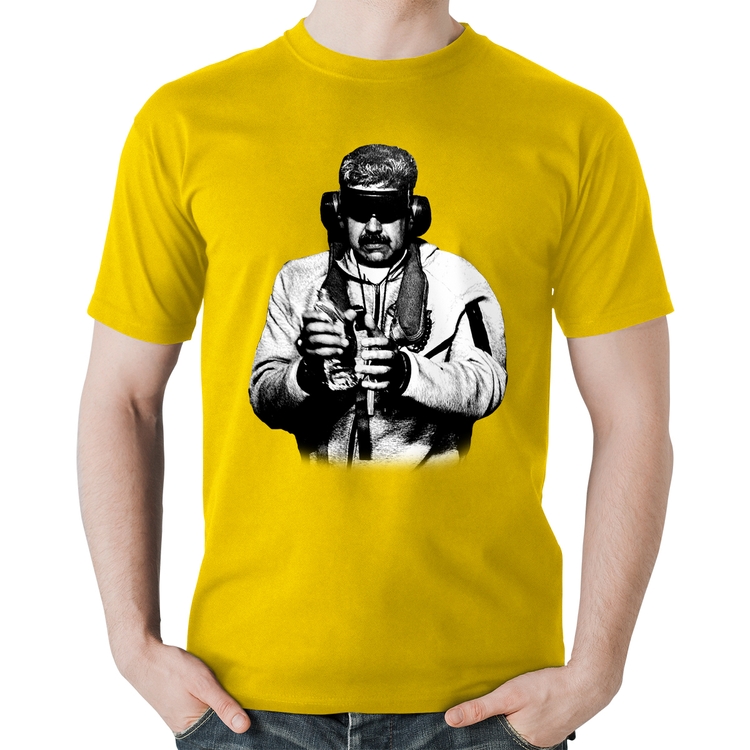 Camiseta Algodão Nicolás Maduro Preso - Amarela