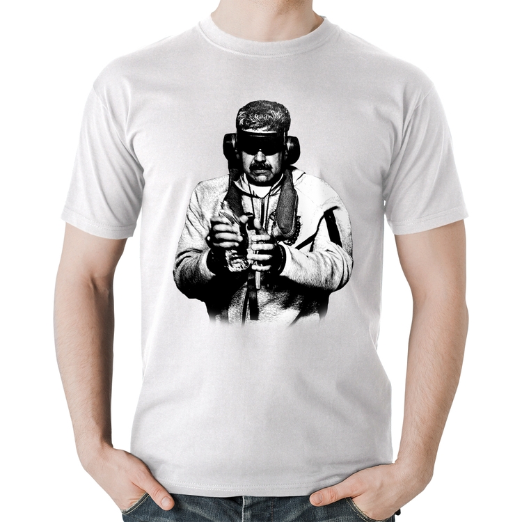 Camiseta Algodão Nicolás Maduro Preso - Branca