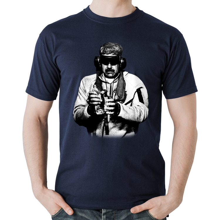 Camiseta Algodão Nicolás Maduro Preso - Marinho